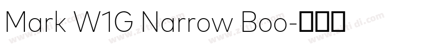 Mark W1G Narrow Boo字体转换 Mark W1G Narrow Boo字体转换